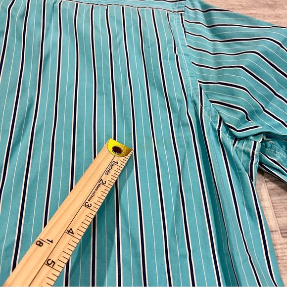 AMERICAN EAGLE Men's Size Large Tall Striped Shirt Vintage Fit. See‎ Description - Picture 12 of 14